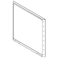 Cortenstaal plantenbak - paneel - 80 x 80 cm