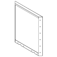 Cortenstaal plantenbak - paneel - 60 x 50 cm