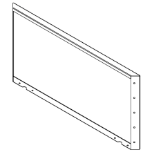 Cortenstaal plantenbak - paneel - 50 x 100 cm