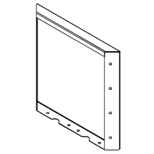 Cortenstaal plantenbak - paneel - 40 x 40 cm