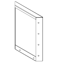 Cortenstaal plantenbak - paneel - 40 x 30 cm