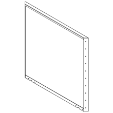 Cortenstaal plantenbak - paneel - 100 x 100 cm