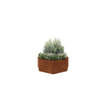 Cortenstaal plantenbak - Achthoek - 193,1 x 193,1 x 60 cm - Zonder bodemplaat
