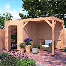 Douglas Tuinhuis Halfhouts Rabat – 450x250 cm – Compact en Duurzaam