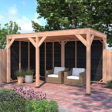 Douglas Overkapping Zwart Zweeds Rabat 450x250 – Modern en Duurzaam