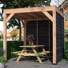 Douglas Overkapping Zwart Zweeds Rabat 250x250 – Modern en Duurzaam