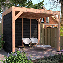 Douglas Overkapping Zwart Zweeds Rabat 300x250 – Modern en Duurzaam