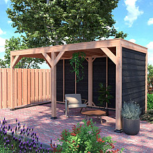 Douglas Overkapping Zwart Zweeds Rabat 500x250 Sym – Modern, Ruim en Duurzaam