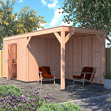 Douglas Tuinhuis Halfhouts Rabat – 600x250 cm – Compact en Duurzaam