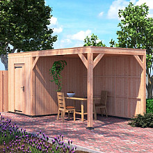 Douglas Tuinhuis Halfhouts Rabat – 550x250 cm A-Sym/1 – Ruim en Modern