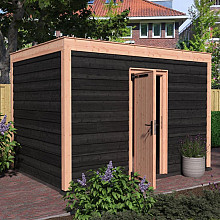 Douglas Tuinhuis Zwart Zweeds Rabat – 350x250 cm – Compact en Stijlvol