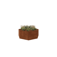 Cortenstaal plantenbak - Achthoek - 241,4 x 241,4 x 80 cm - Zonder bodemplaat