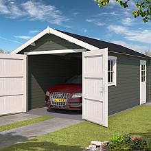 Garage Dillon 300x540 cm Greengrey-Wit – Ruime en Duurzame Oplossing voor Uw Auto en Opslag