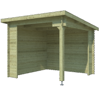 Overkapping Lara 275x275 cm Olijfgroen Geïmpregneerd – Compacte Luxe voor Elke Tuin