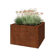 Cortenstaal plantenbak - Vierkant - 120 x 120 x 80 cm - Zonder bodemplaat