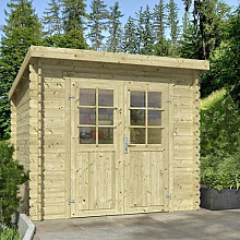 Tuinhuis Indi 230x230 cm Olijfgroen Geïmpregneerd van Noord-Europees Vuren