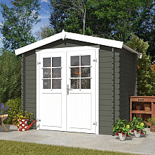 Tuinhuis Ingo 230x175 cm Greengrey-Wit van Noord-Europees Vuren