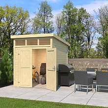 Tuinhuis Kibo 2 200x250 cm Onbehandeld van Noord-Europees Vuren