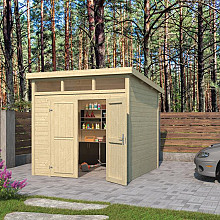 Tuinhuis Kibo 3 250x250 cm Onbehandeld van Noord-Europees Vuren