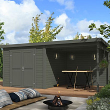 Tuinhuis Lars 500x250 cm Greengrey noordeuropees vuren