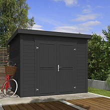 Tuinhuis Mila 250x200 cm Carbongrey noordeuropees vuren