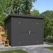 Tuinhuis Mila 250x250 cm Carbongrey noordeuropees vuren