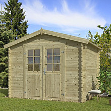 Tuinhuis Norah 275x230 cm Olijfgroen Geïmpregneerd noordeuropees vuren