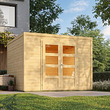 Tuinhuis Quby 300x300 cm onbehandeld Noord-Europees vuren