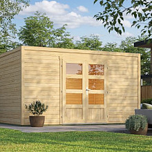 Tuinhuis Quby 400x300 cm onbehandeld Noord-Europees vuren