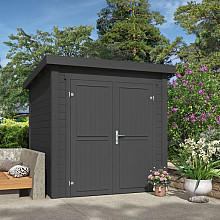 Tuinhuis Sara 200x200 cm in de kleur Carbongrey