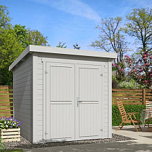 Tuinhuis Sara 200x250 cm in de kleur Platinumgrey