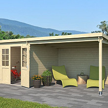 Tuinhuis Sunniva 570x275 cm onbehandeld Noord-Europees vuren