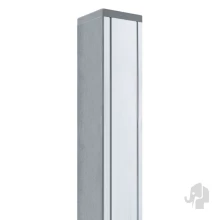 Elephant geassembleerde poortpaal aluminium met kap 8,8x8,8x302 cm