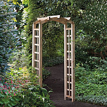 Pergolaset Holm Getoogd Groen Geïmpregneerd Grenen B90 × D50 × H214 cm