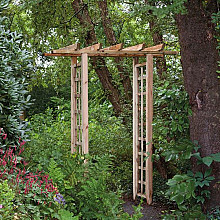 Pergolaset Recht Grenen Groen Geïmpregneerd B100 x D45 x H214 cm