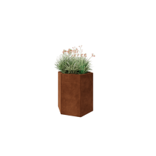 Cortenstaal plantenbak - Zeshoek - 79,3 x 69,3 x 80 cm - Zonder bodemplaat