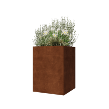Cortenstaal plantenbak - Vierkant - 60 x 60 x 80 cm - Zonder bodemplaat