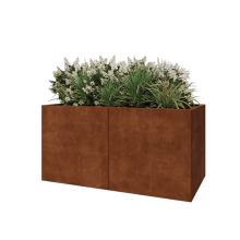 Cortenstaal plantenbak XXL - Rechthoek - 160 x 80 x 80 cm - Zonder bodemplaat