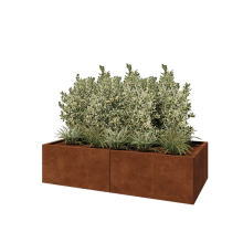 Cortenstaal plantenbak XXL - Rechthoek - 160 x 80 x 40 cm - Zonder bodemplaat