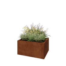 Cortenstaal plantenbak - Rechthoek - 80 x 60 x 40 cm - Zonder bodemplaat