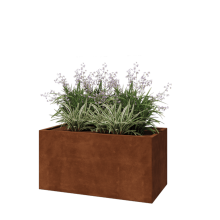 Cortenstaal plantenbak - Rechthoek - 120 x 60 x 60 cm - Zonder bodemplaat