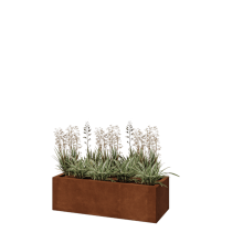 Cortenstaal plantenbak - Rechthoek - 100 x 40 x 30 cm - Zonder bodemplaat