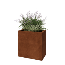 Cortenstaal plantenbak - Rechthoek - 60 x 30 x 60 cm - Met bodemplaat