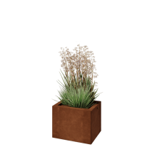 Cortenstaal plantenbak - Rechthoek - 40 x 30 x 30 cm - Met bodemplaat