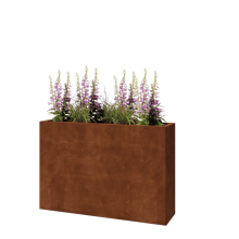 Cortenstaal plantenbak - Rechthoek - 120 x 30 x 80 cm - Zonder bodemplaat