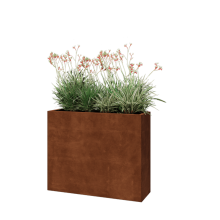 Cortenstaal plantenbak - Rechthoek - 100 x 30 x 80 cm - Zonder bodemplaat