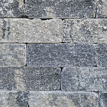 Splitrock trommel stapelblokken 32 x 13 x 11 cm 2.0 grijs/zwart