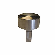 Aluminium heikop t.b.v. H-gleufpaal