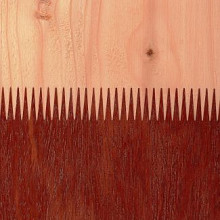 Angelim vermelho en douglas geschaafde paal 14,3 x 14,3 x 320 cm