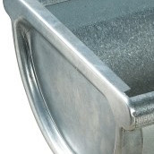 Verzinkte eindschot t.b.v. dichtzetten goot.